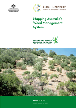 Mapping Australia's Weed Management System