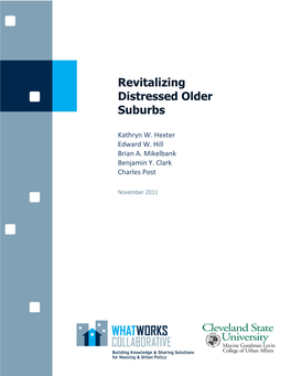 Revitalizing Distressed Older Suburbs