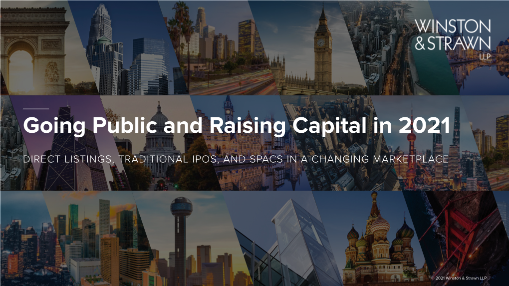 Going Public and Raising Capital in 2021