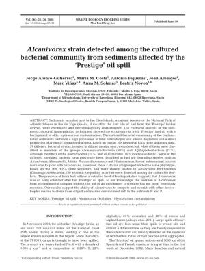 Alcanivorax Strain Detected Among the Cultured Bacterial Community from Sediments Affected by the ‘Prestige’ Oil Spill