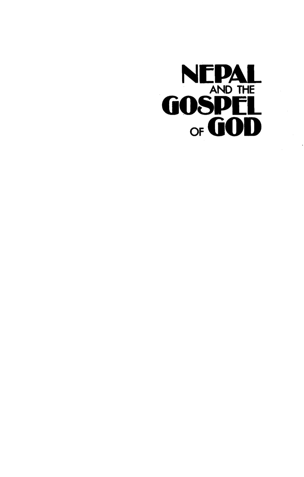 Nepal-And-The-Gospel-Of-God Lindell.Pdf