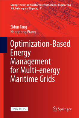 Optimization-Based Energy Management for Multi-Energy Maritime Grids Springer Series on Naval Architecture, Marine Engineering, Shipbuilding and Shipping