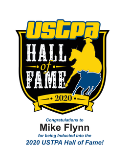 Mike Flynn Hall of Fame Brochure