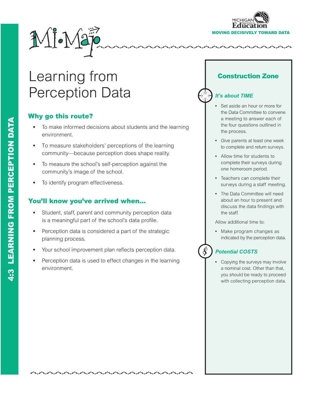 Learning from Perception Data