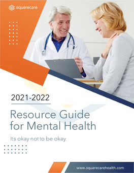 Resource Guide for Mental Health 2021-2022