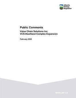 Public Comments on PTOR