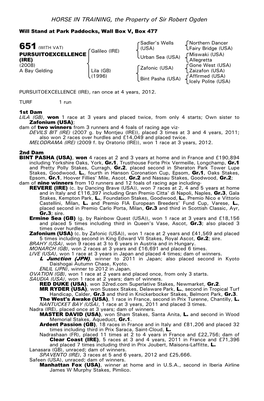HORSE in TRAINING, the Property of Sir Robert Ogden