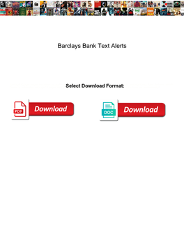 Barclays Bank Text Alerts