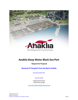 Anaklia Deep Water Black Sea Port