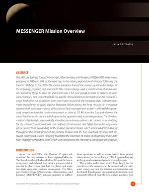 MESSENGER Mission Overview