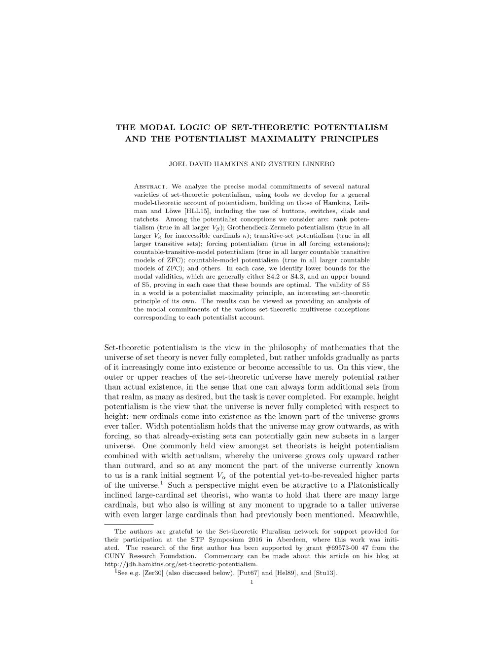 The Modal Logic of Set-Theoretic Potentialism and the Potentialist Maximality Principles
