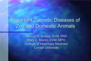 Important Zoonotic Diseases of Zoo and Domestic Animals