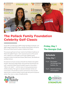 The Pollack Family Foundation Celebrity Golf Classic