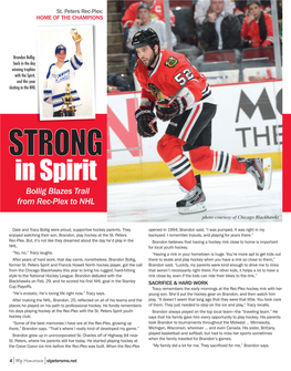 Bollig Blazes Trail from Rec-Plex to NHL