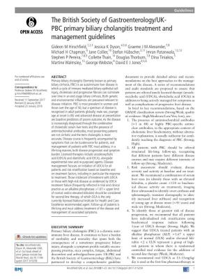 PBC Primary Biliary Cholangitis Treatment and Management