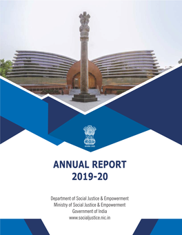 I. Annual Report of Department of Social Justice & Empowerment for Year 2019-20