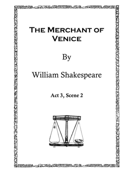 The Merchant of Venice by William Shakespeare