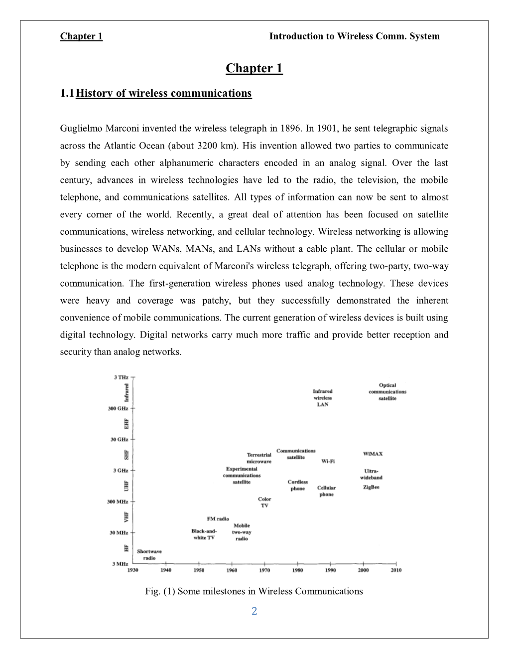 Chapter 1 Introduction to Wireless Comm