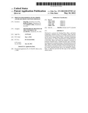 (12) Patent Application Publication (10) Pub. No.: US 2012/0115729 A1 Qin Et Al