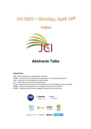 Abstracts Talks