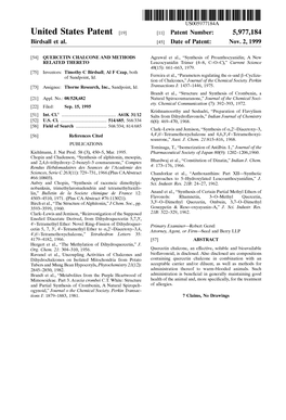 United States Patent (19) 11 Patent Number: 5,977, 184 Birdsall Et Al