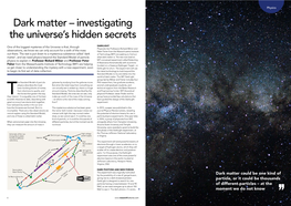 Dark Matter – Investigating the Universe's Hidden Secrets