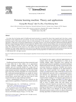 Extreme Learning Machine: Theory and Applications