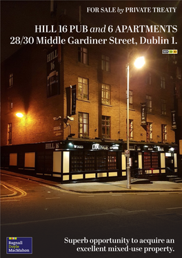 HILL 16 PUB and 6 APARTMENTS 28/30 Middle Gardiner Street, Dublin 1