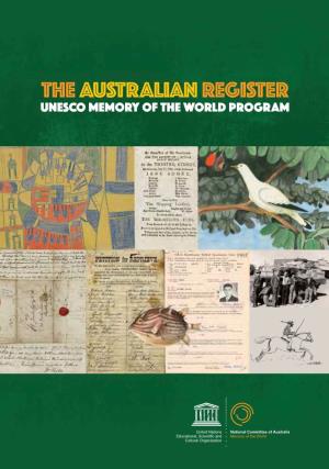 The Australian Register Unesco Memory of the World Program