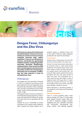 Dengue Fever, Chikungunya and the Zika Virus
