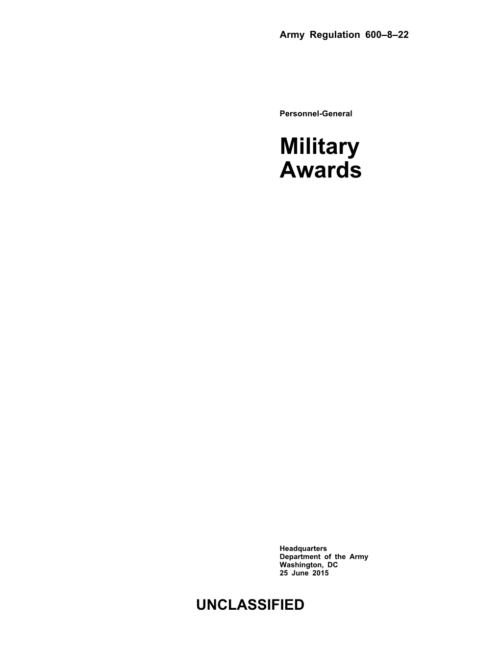 Military Awards