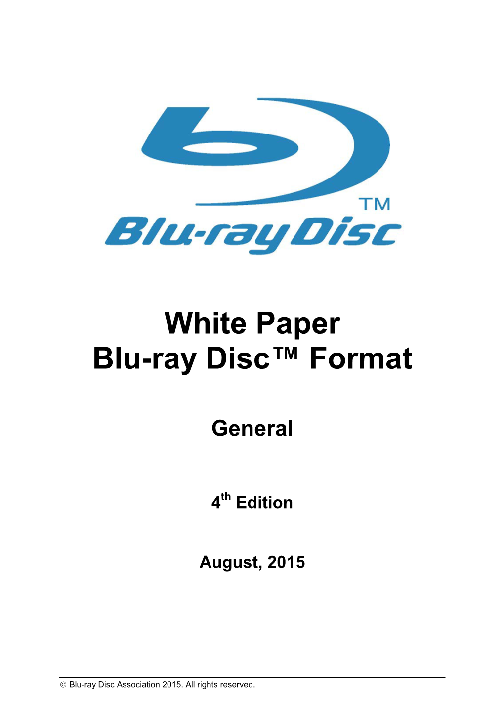 White Paper BluRay Disc™ Format DocsLib