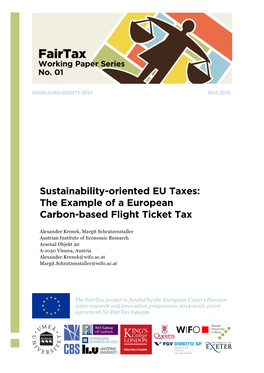 The Example of a European Carbon-Based Flight Ticket Tax