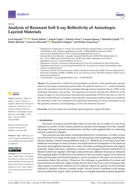 Analysis of Resonant Soft X-Ray Reflectivity of Anisotropic Layered