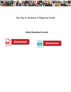 Hip Hop in America a Regional Guide