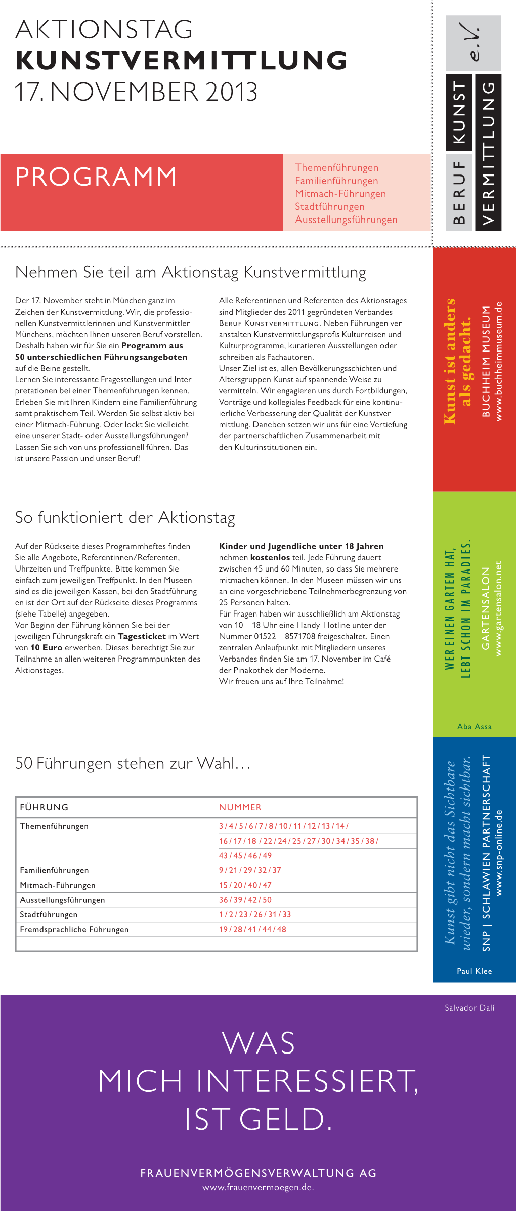 Programm/Faltblatt