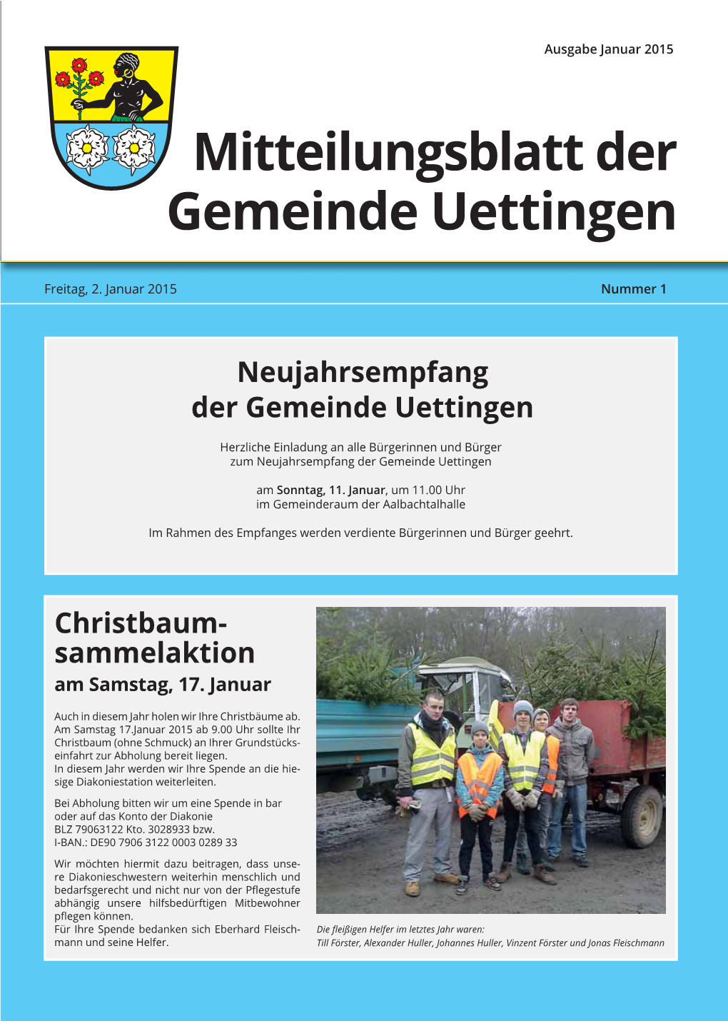 Mitteilungsblatt Der Gemeinde Uettingen