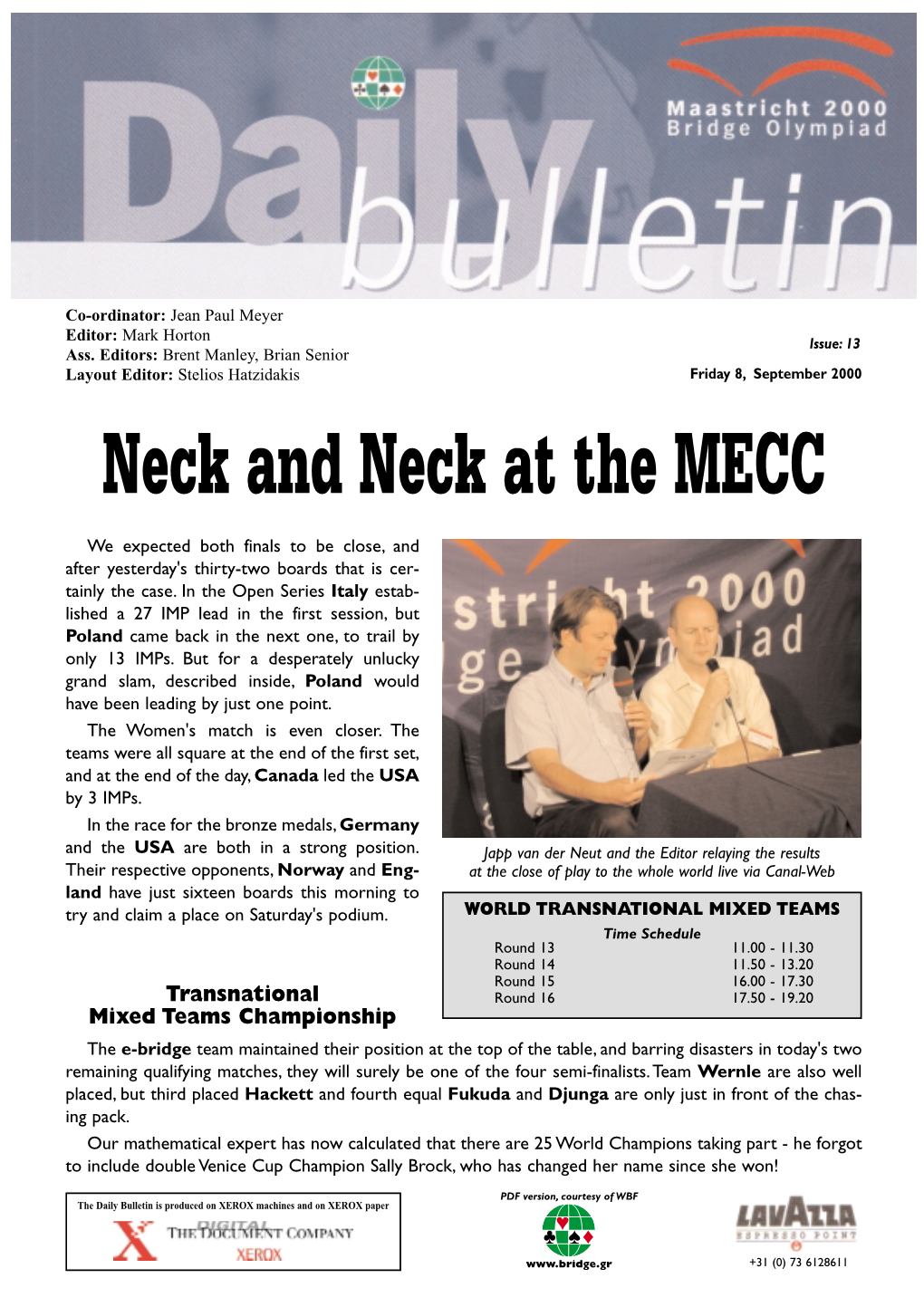 Neck and Neck at the MECC