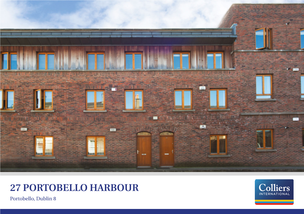 27 PORTOBELLO HARBOUR Portobello, Dublin 8 Apartment 27 Portobello.Qxp Layout 1 21/03/2017 09:27 Page 2