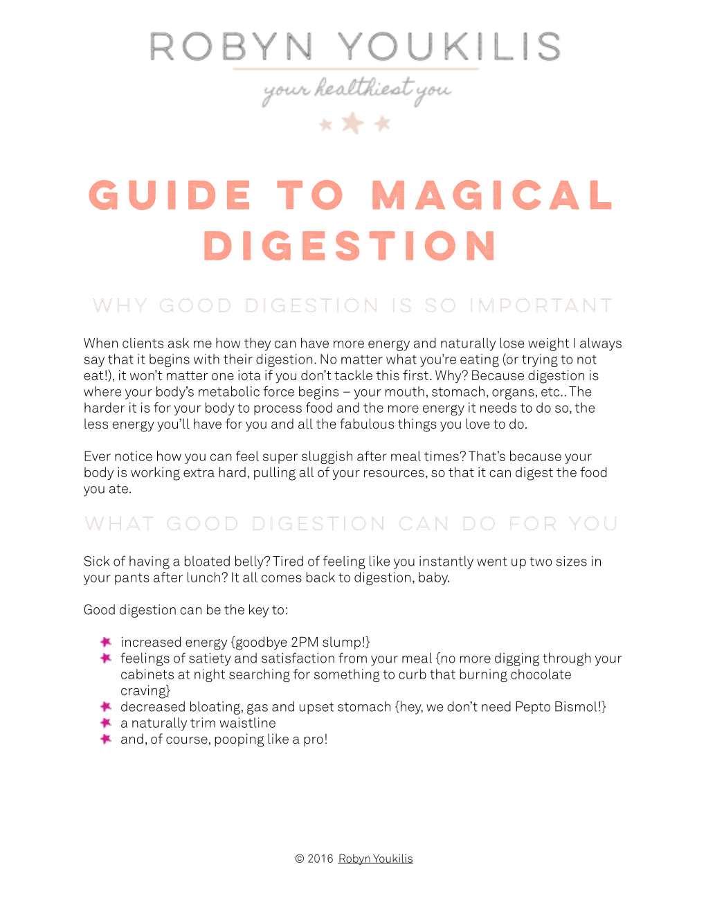 Guide to Magical Digestion