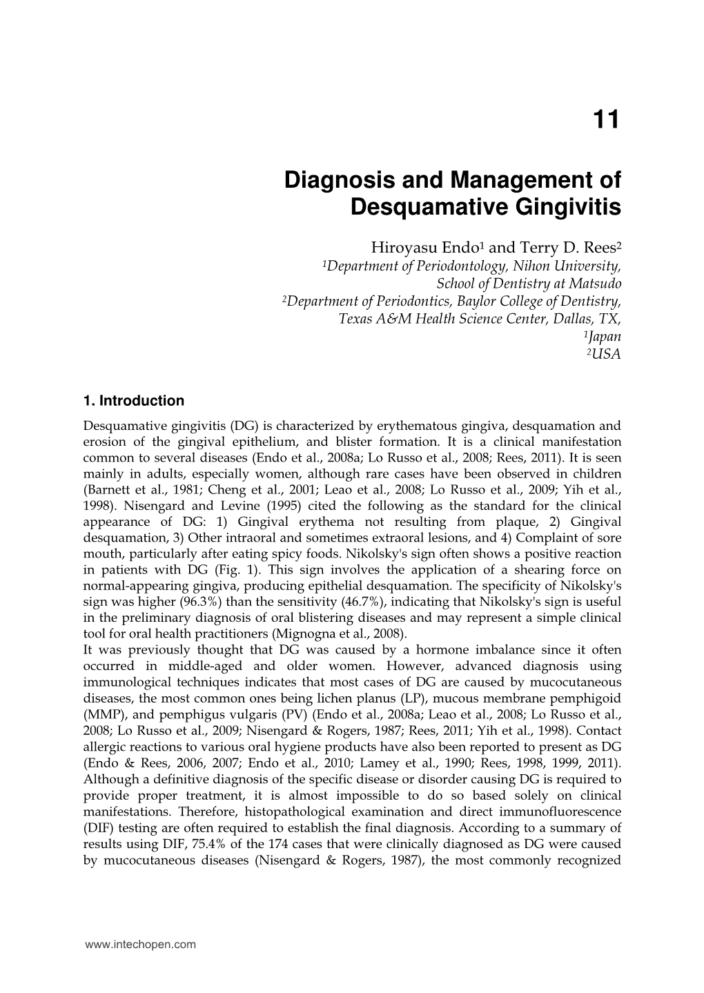 Diagnosis and Management of Desquamative Gingivitis