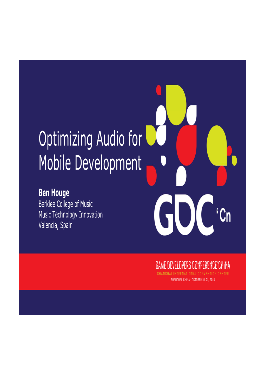 Optimizing Audio for Mobile Development