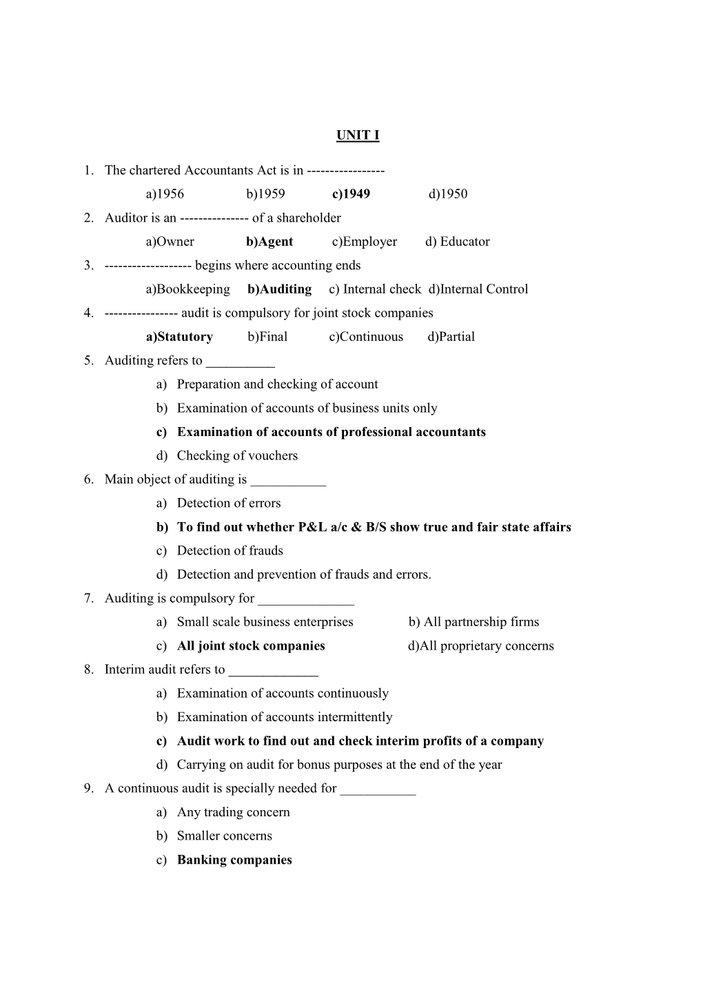 Principles of Auditing