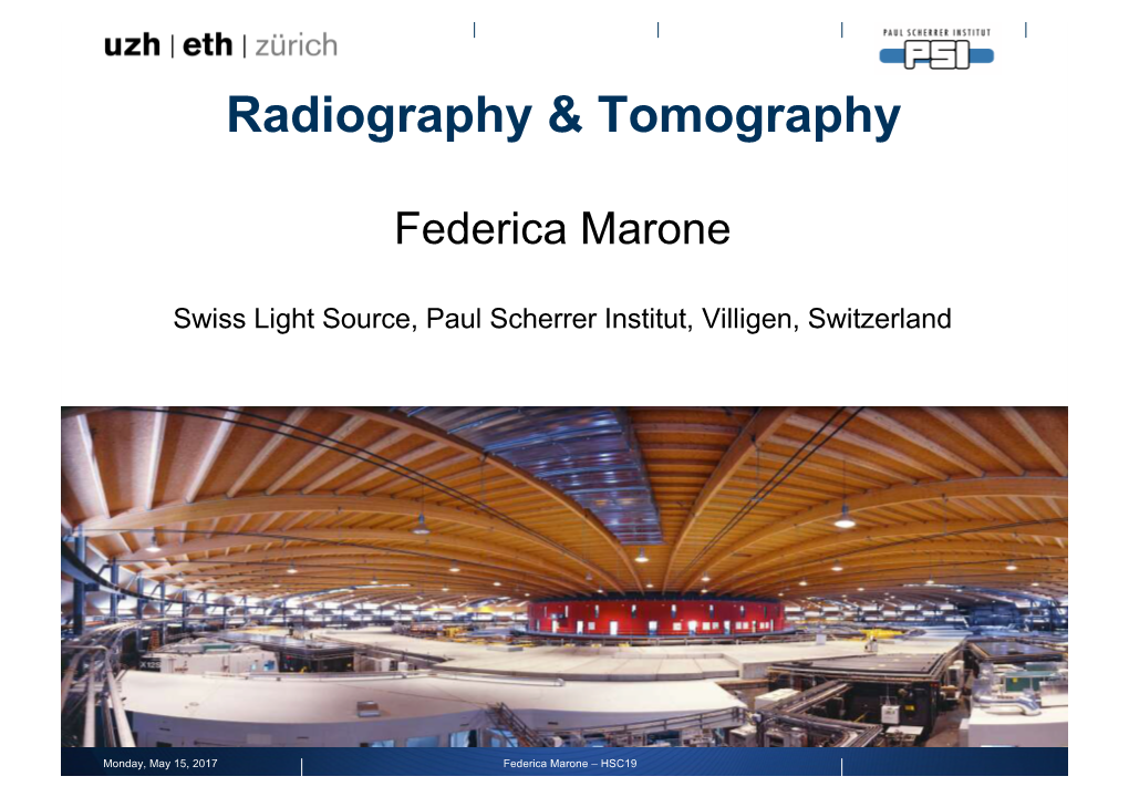 Radiography & Tomography