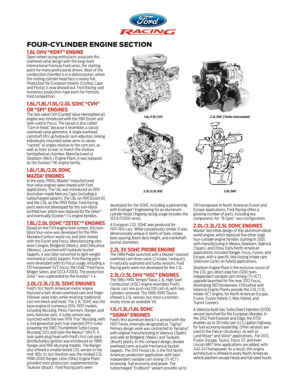 Four-Cylinder Engine Section