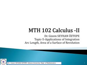 MTH 102 Calculus