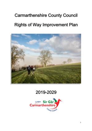 Carmarthenshire County Council Rights of Way Improvement Plan