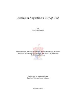 Justice in Augustine's City Of