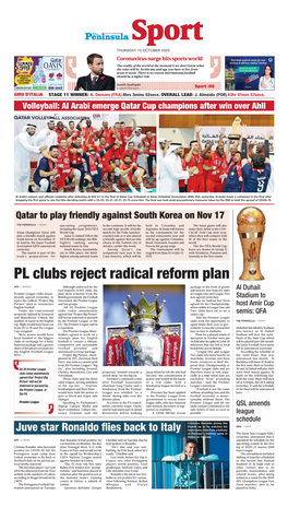 PL Clubs Reject Radical Reform Plan