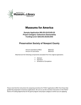Museums for America